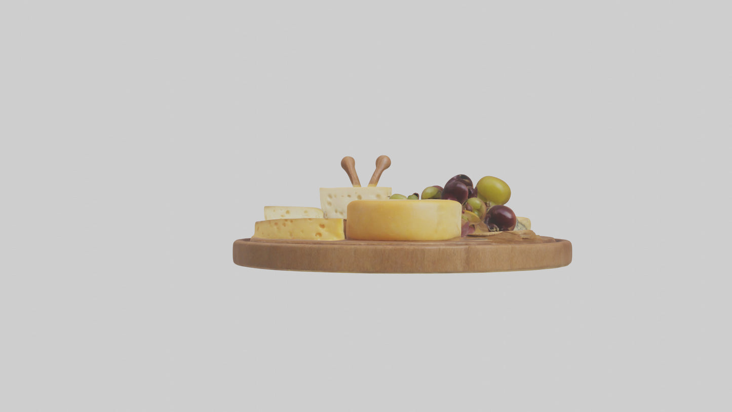 Cheese Platter model VR / AR / low-poly