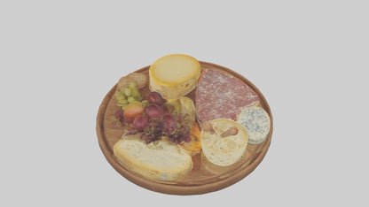 Cheese Platter model VR / AR / low-poly