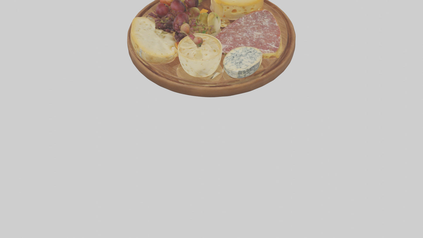 Cheese Platter model VR / AR / low-poly