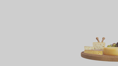 Cheese Platter model VR / AR / low-poly
