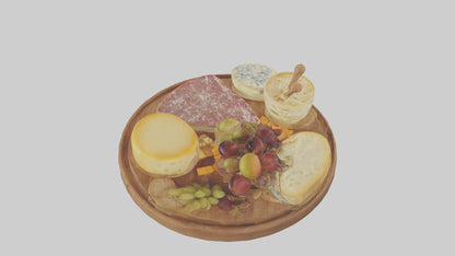 Cheese Platter model VR / AR / low-poly