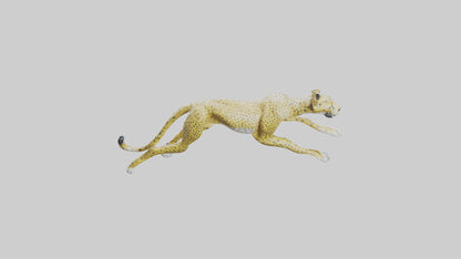 3D model Cheetah sculpture model VR / AR / low-poly