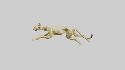 3D model Cheetah sculpture model VR / AR / low-poly