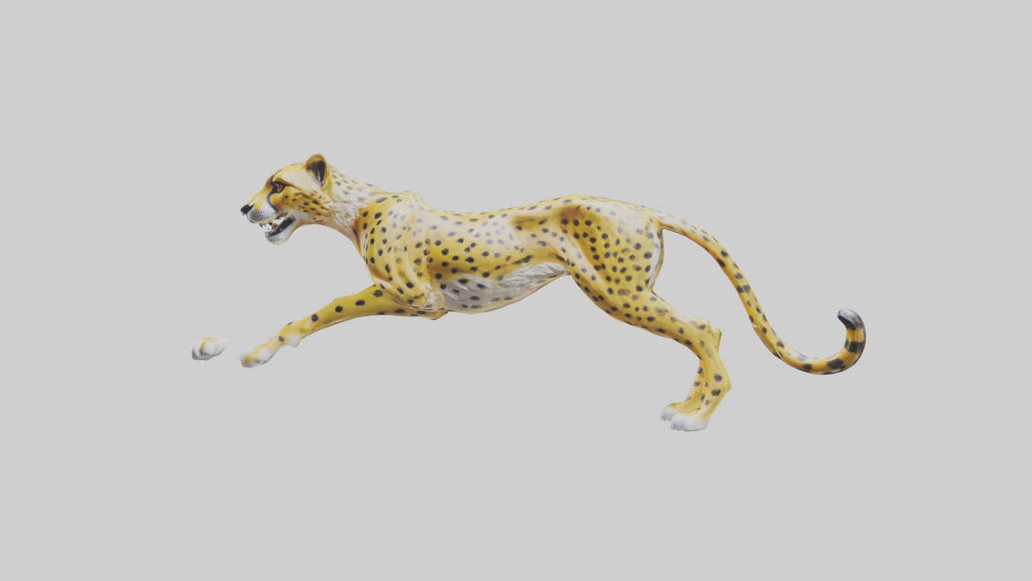 Cheetah statue model 3D model