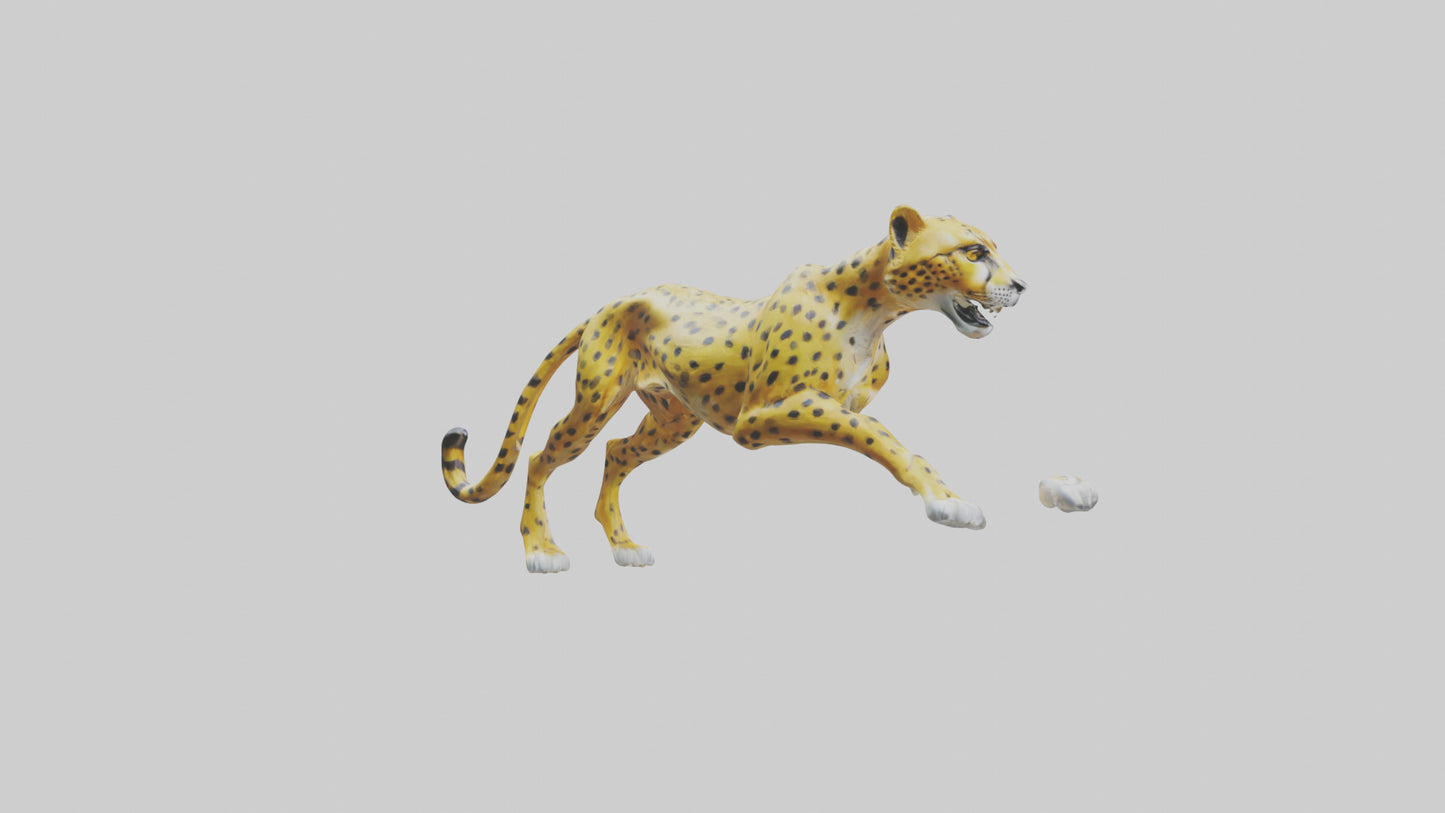 Cheetah statue model 3D model