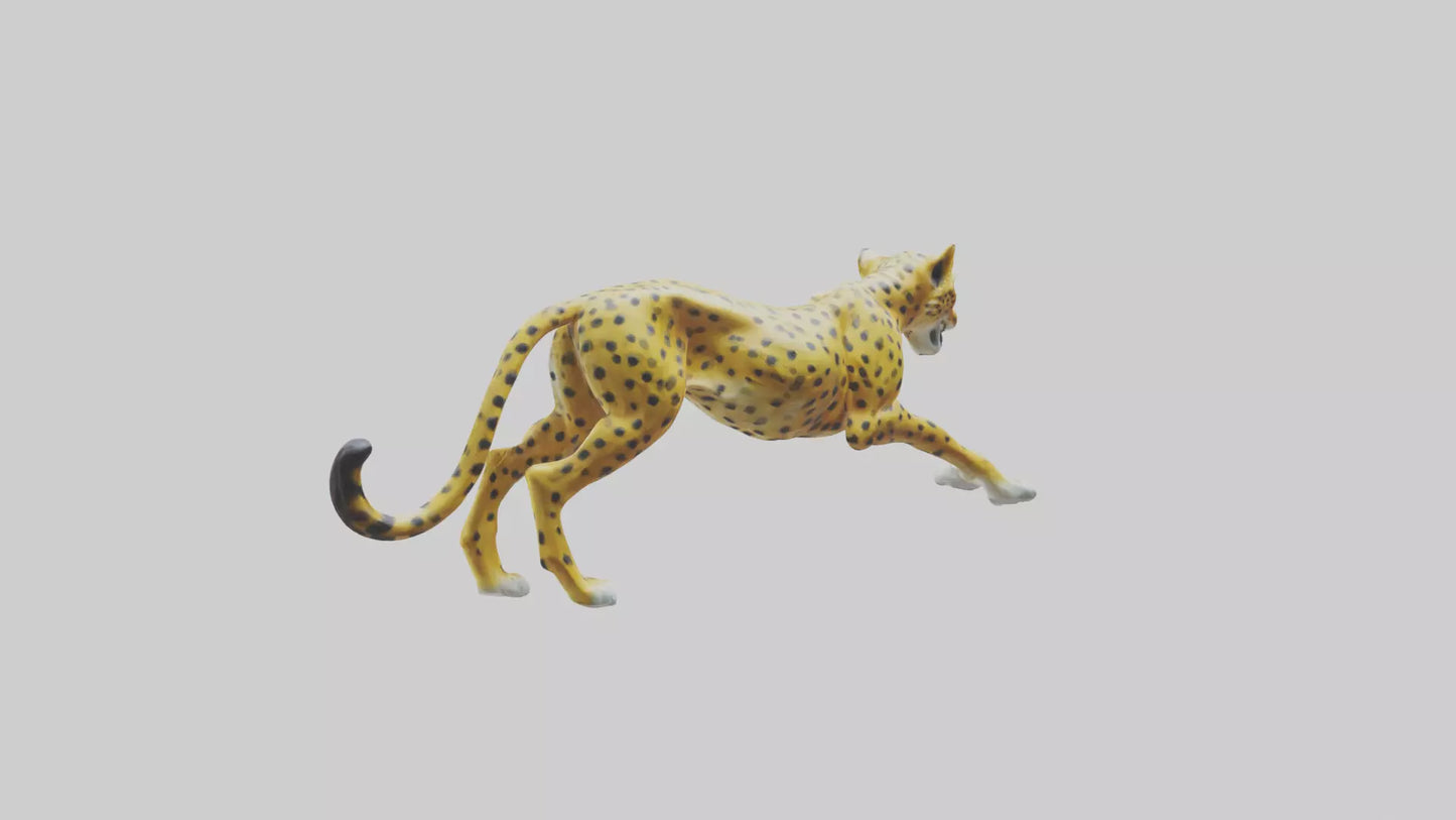 Cheetah statue model 3D model