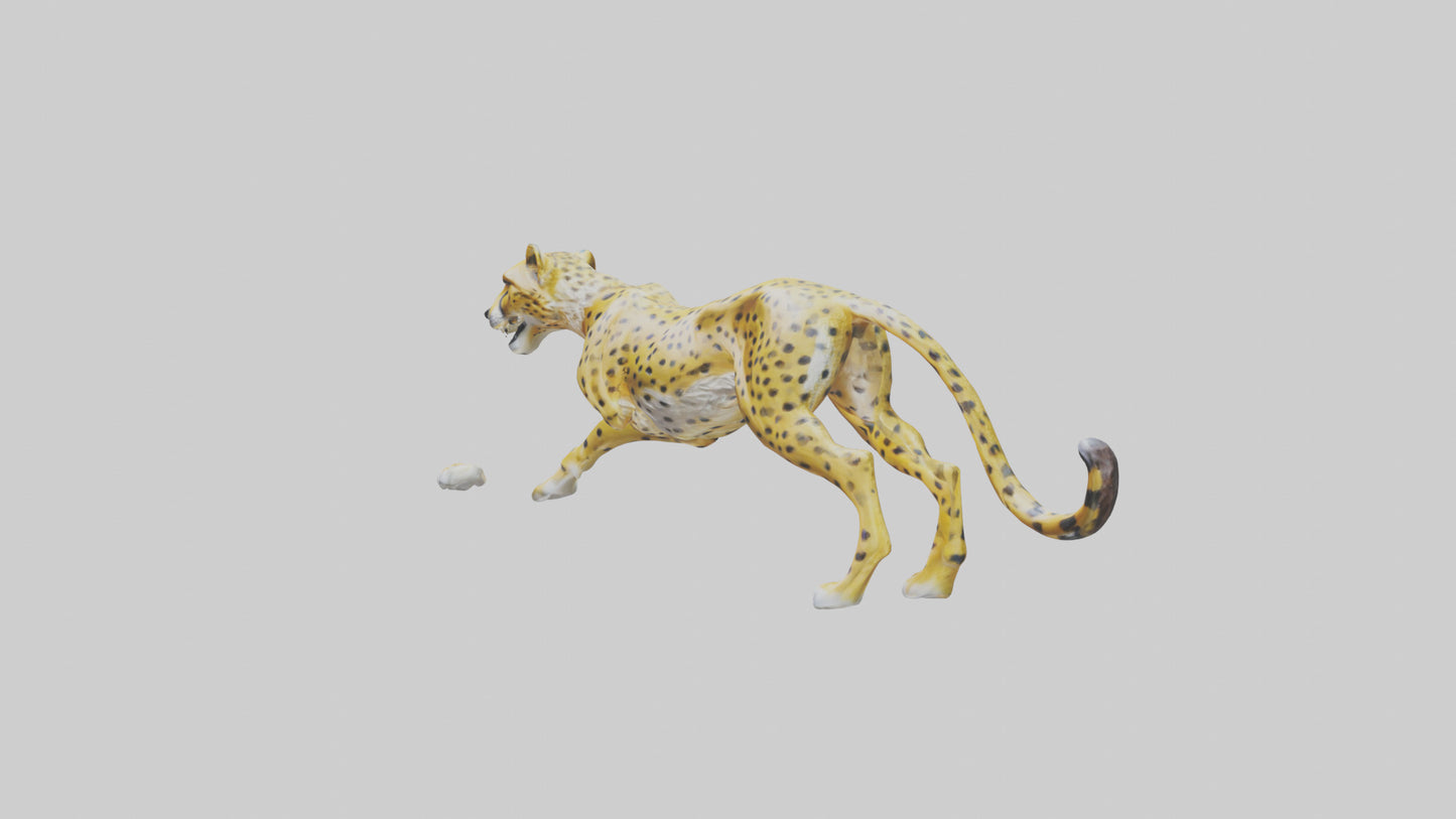 Cheetah statue model 3D model