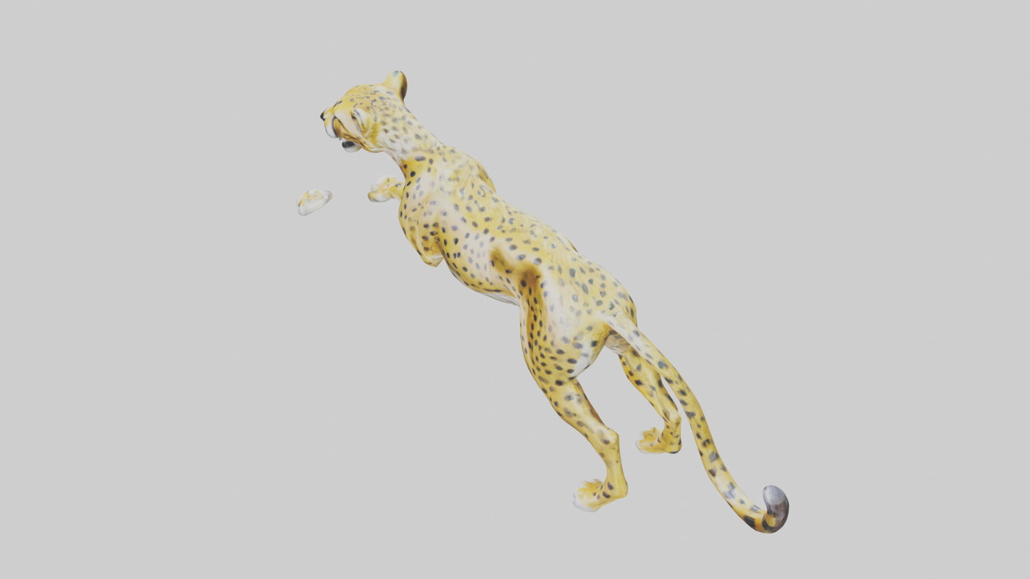 Cheetah statue model 3D model