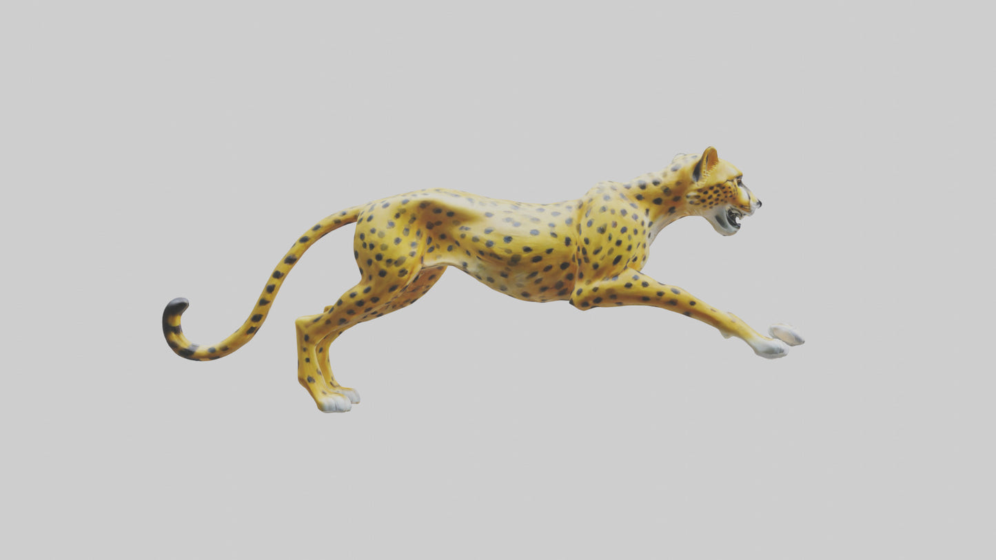 Cheetah statue model 3D model