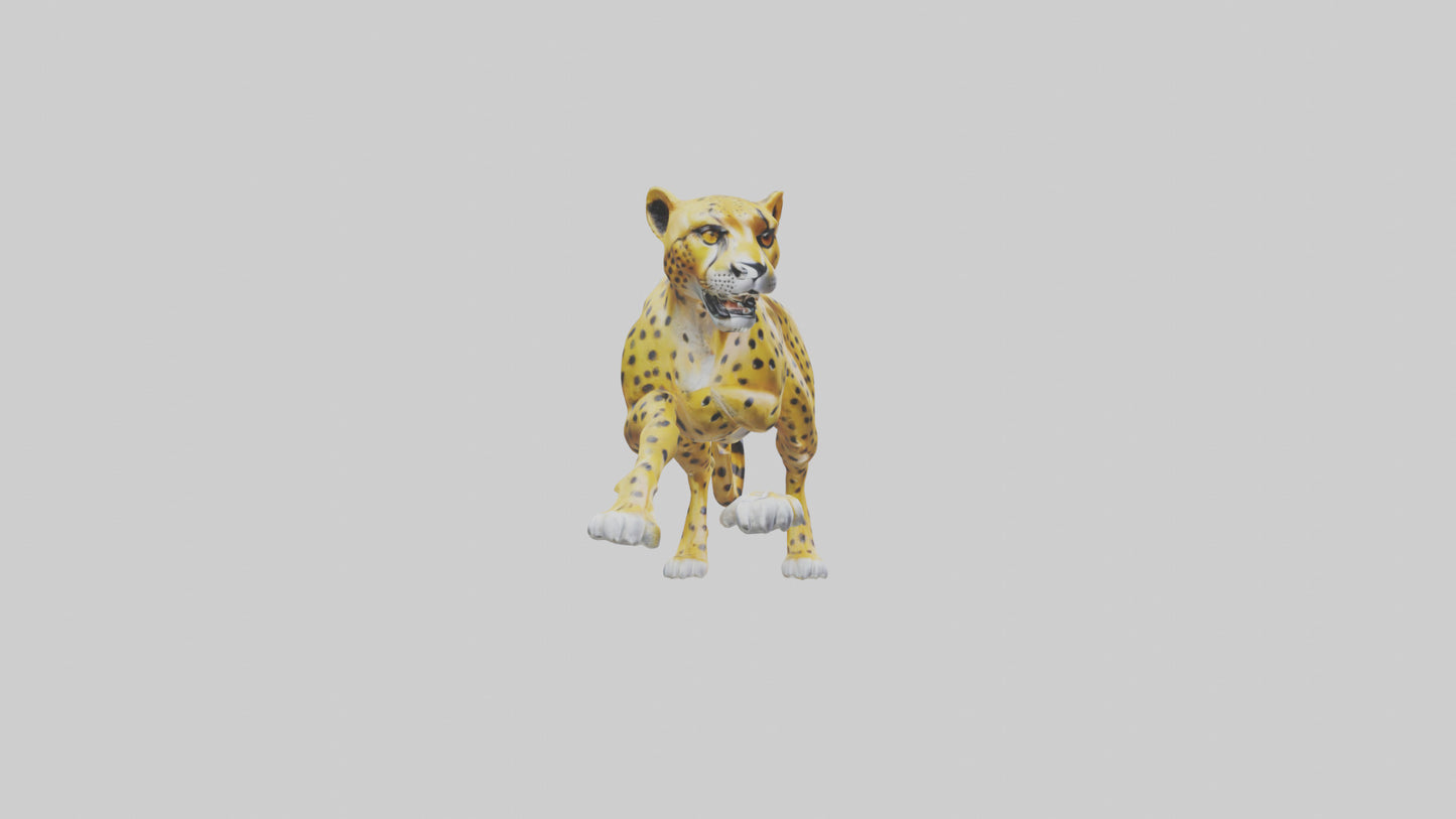 Cheetah statue model 3D model