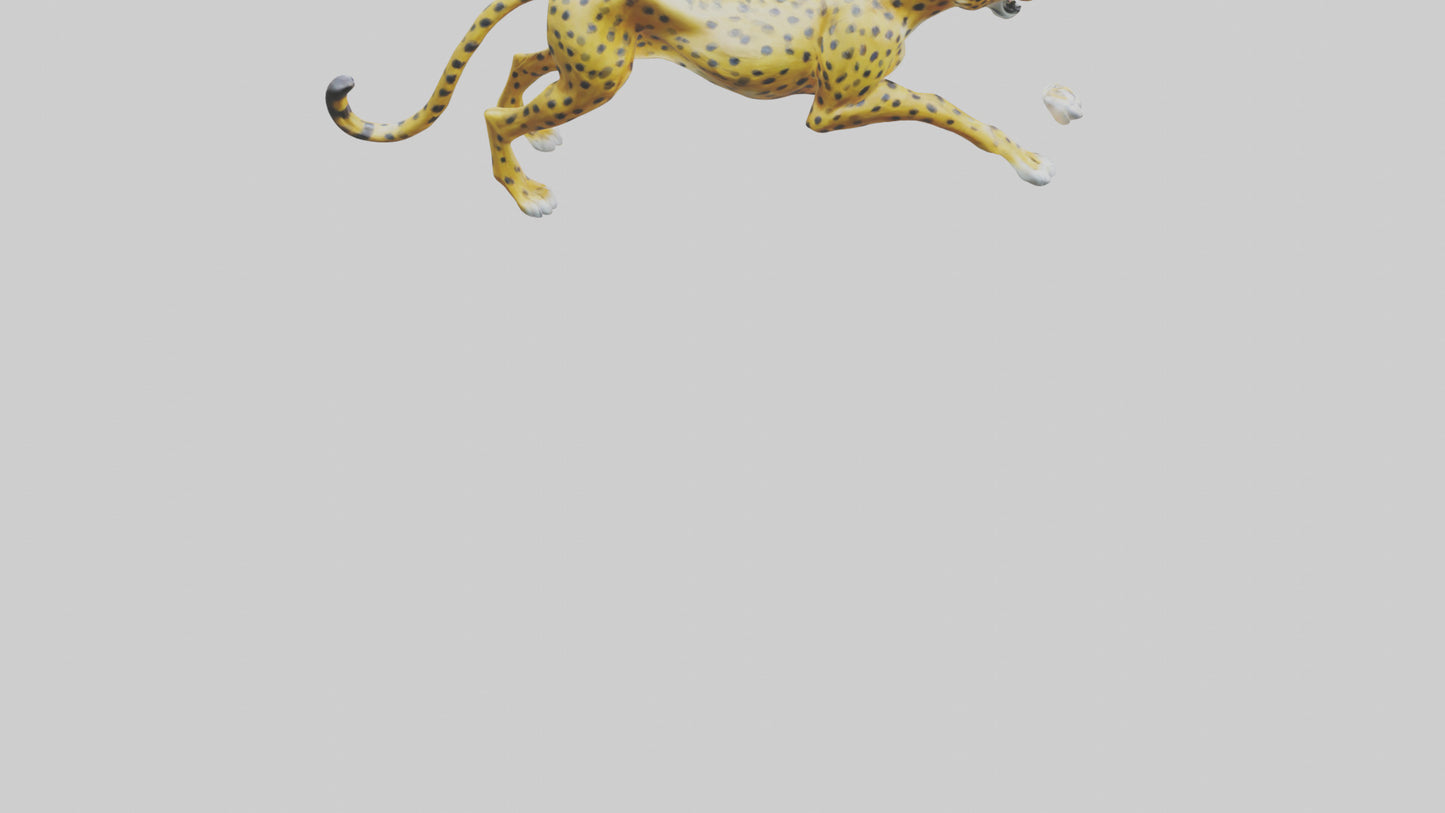 Cheetah statue model 3D model