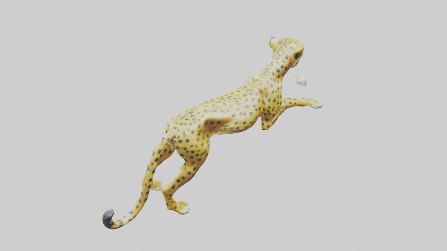 Cheetah statue model 3D model