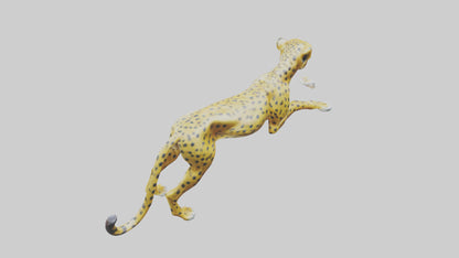 Cheetah statue model 3D model