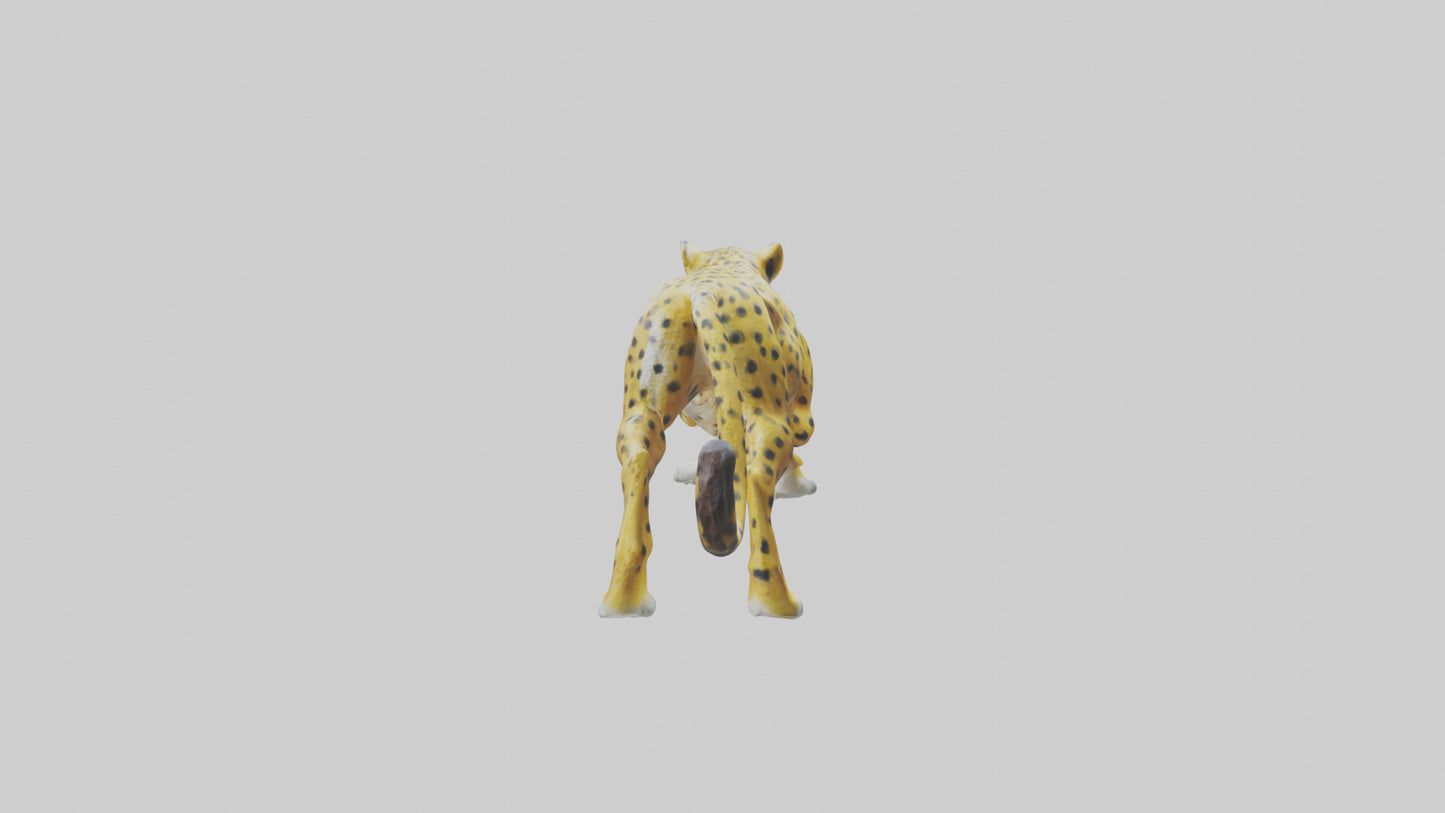 Cheetah statue model 3D model
