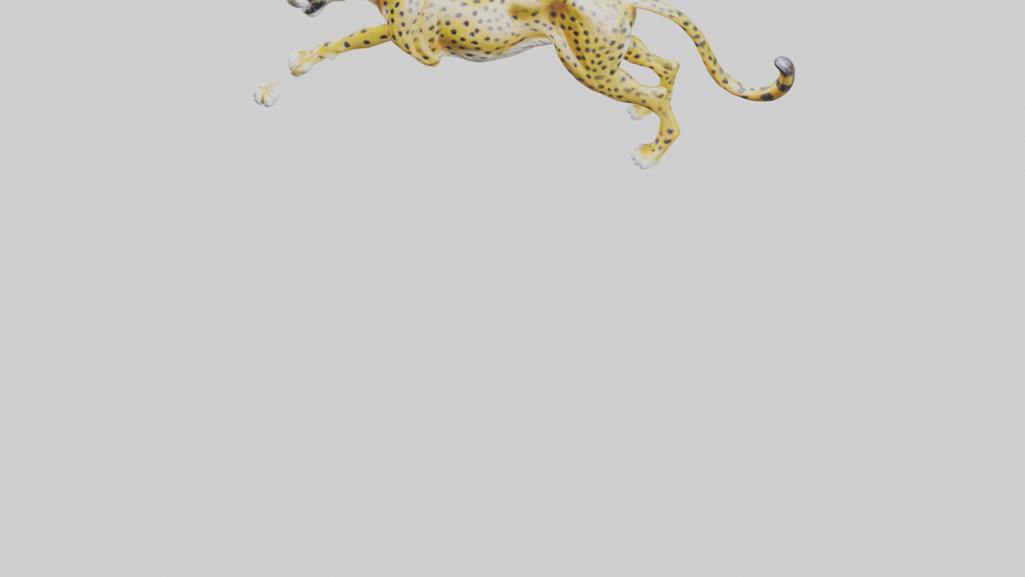 Cheetah statue model 3D model