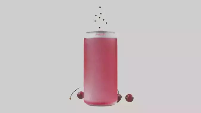 Cherry soda model 3D model
