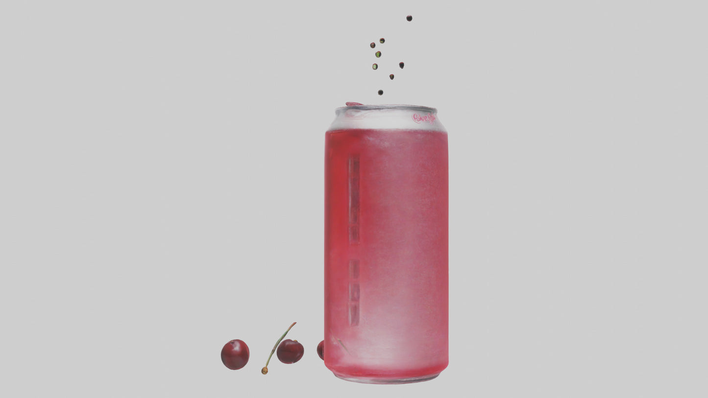 Cherry soda model 3D model