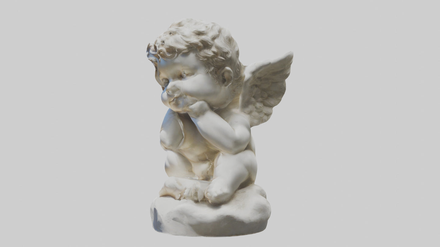 Cherub statue model 3D model