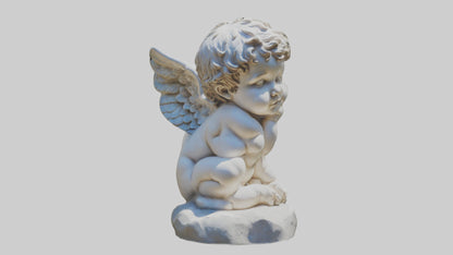 Cherub statue model 3D model