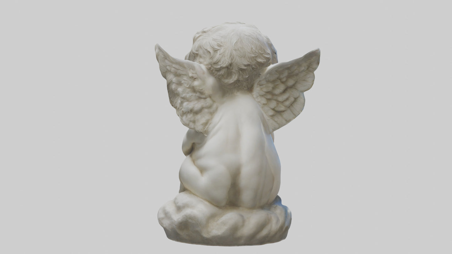 Cherub statue model 3D model