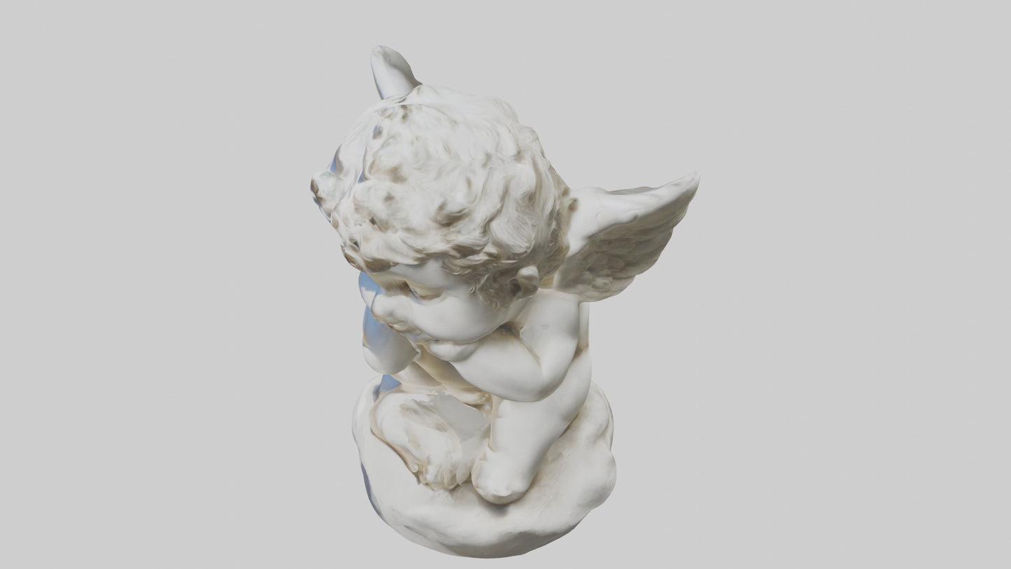 Cherub statue model 3D model