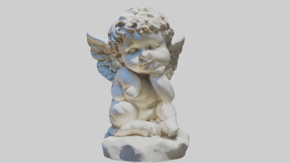 Cherub statue model 3D model