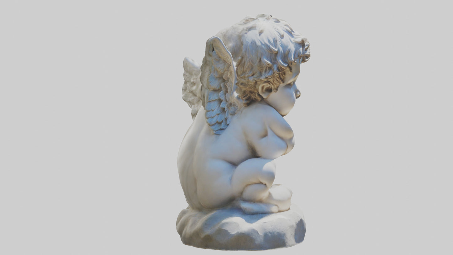 Cherub statue model 3D model