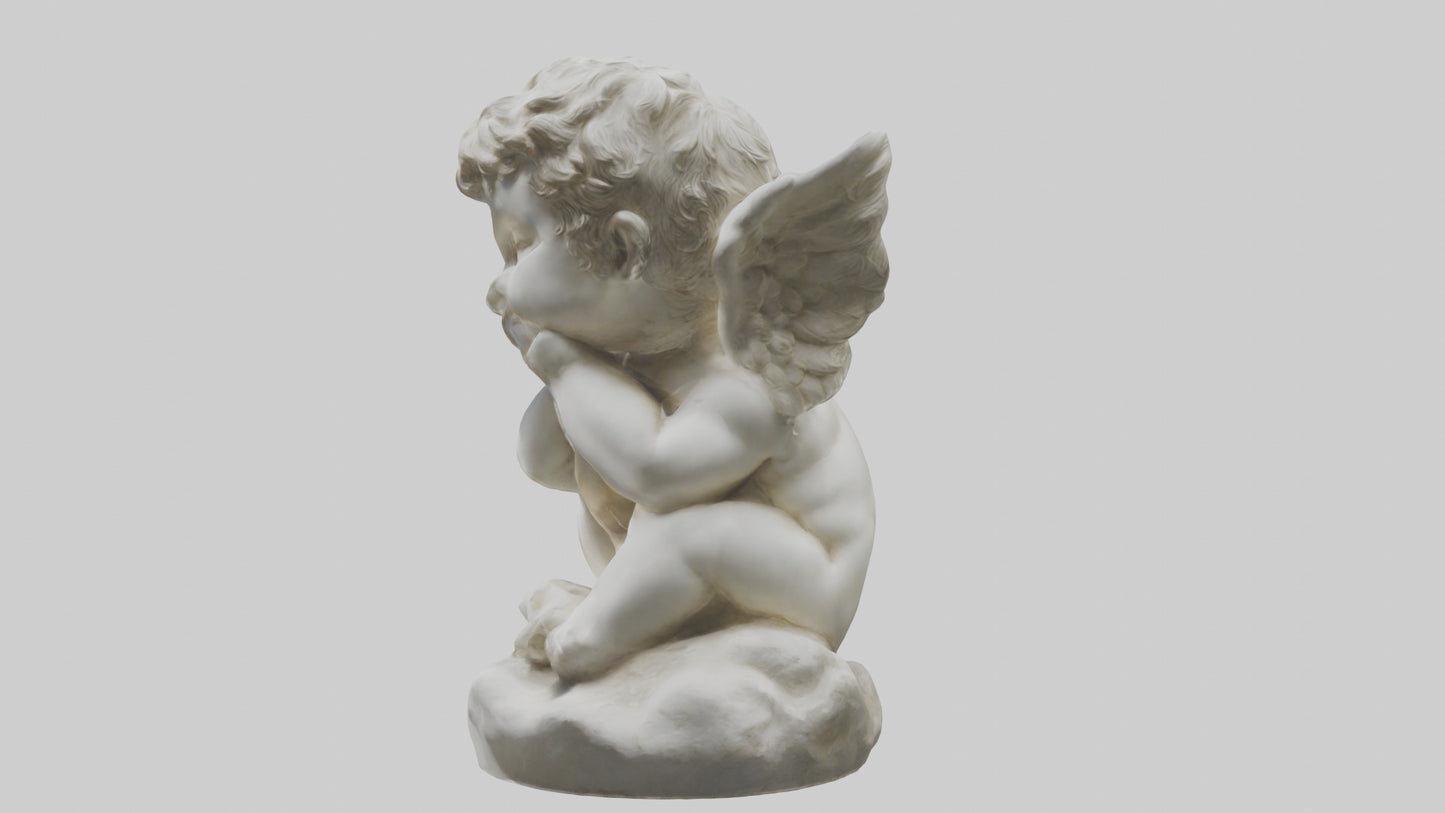 Cherub statue model 3D model