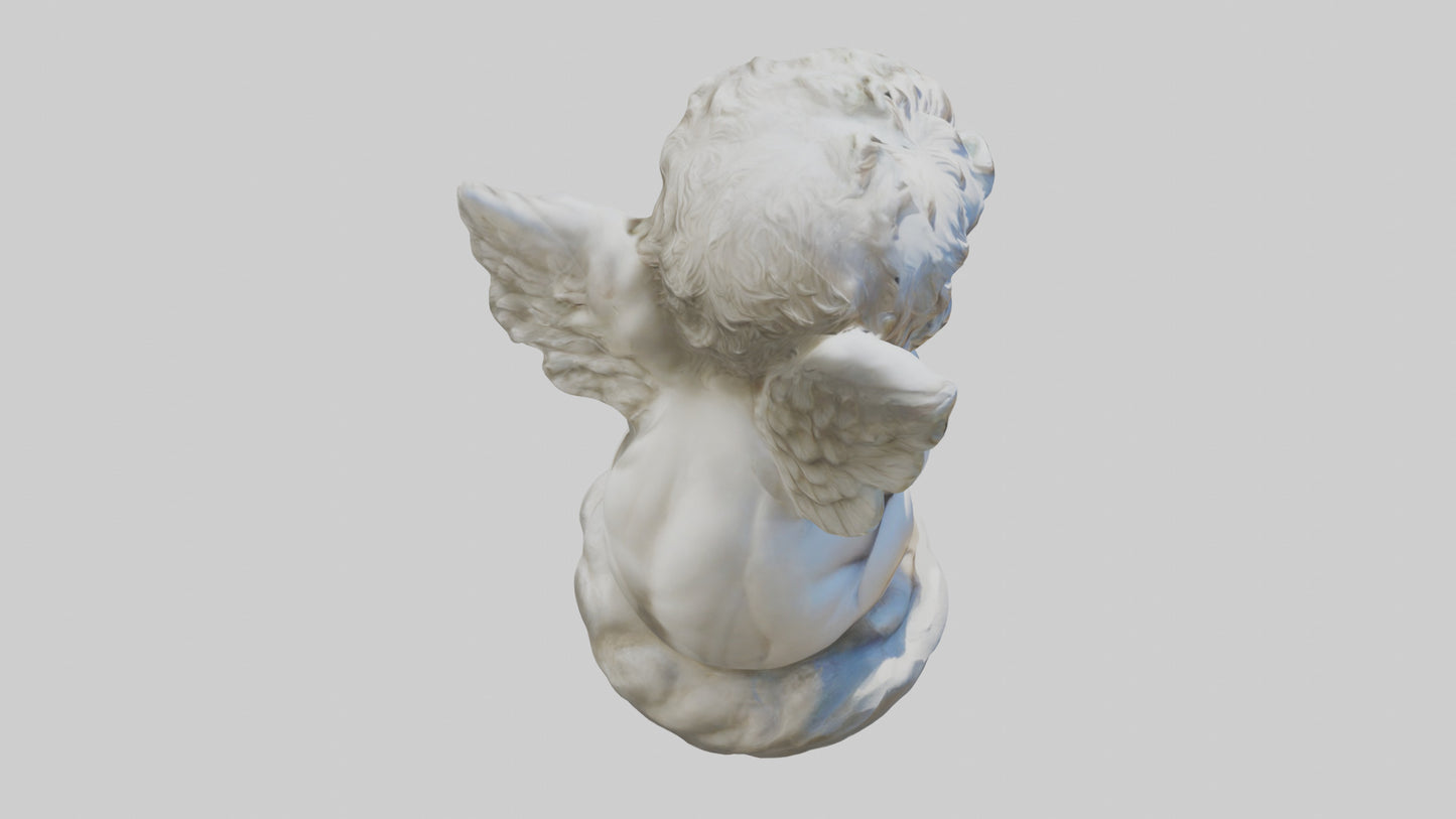Cherub statue model 3D model