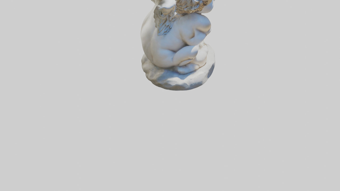 Cherub statue model 3D model
