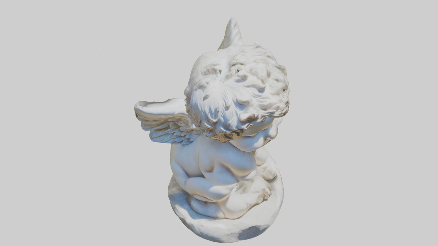 Cherub statue model 3D model
