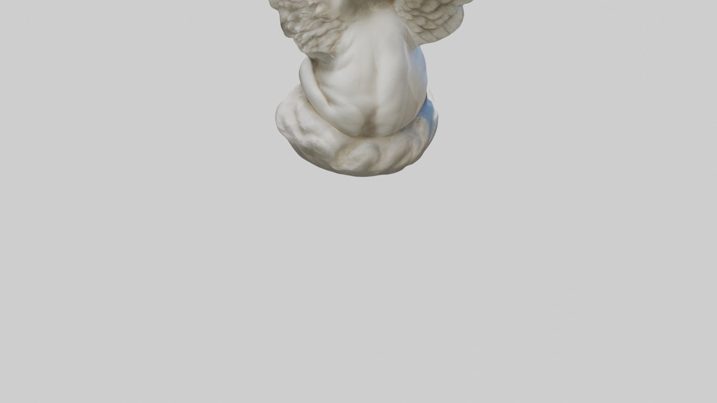 Cherub statue model 3D model