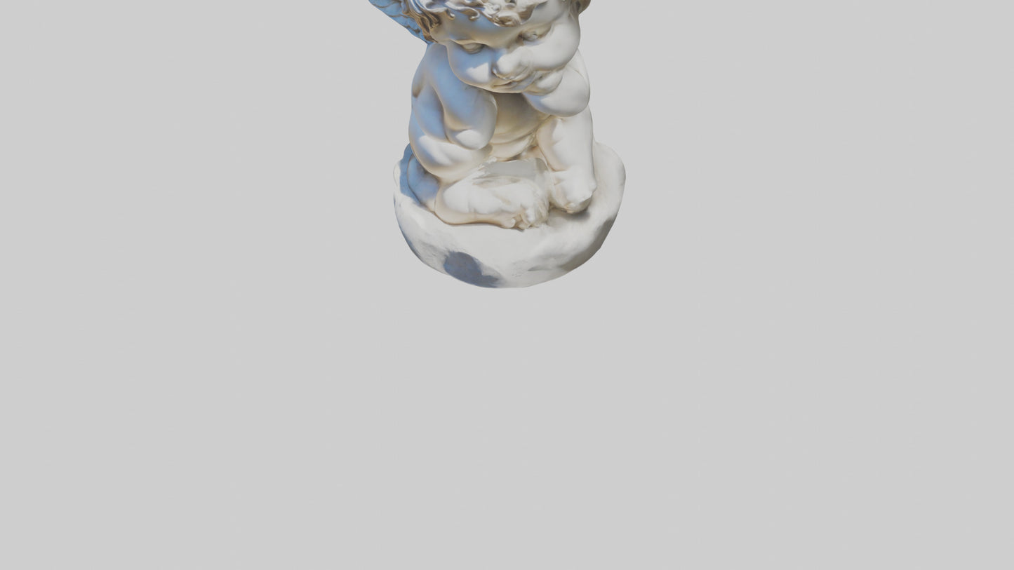 Cherub statue model 3D model