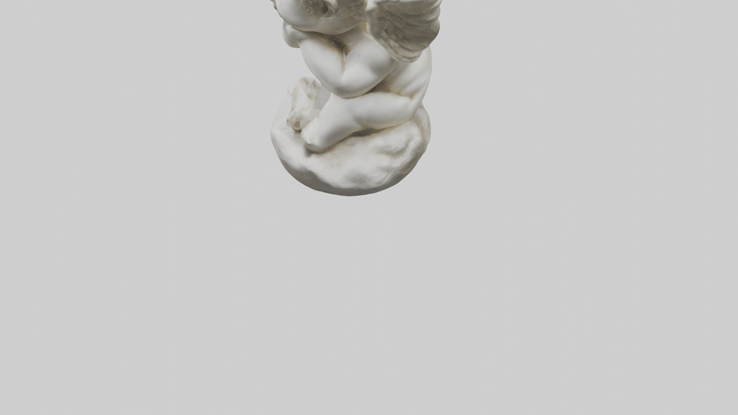 Cherub statue model 3D model