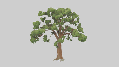 3D model Chestnut tree model VR / AR / low-poly