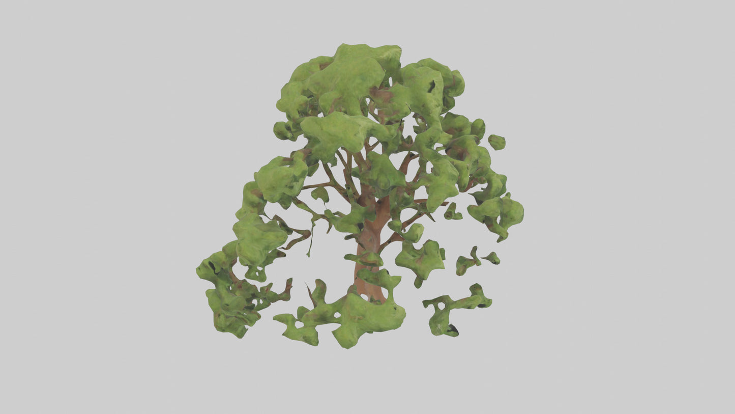 3D model Chestnut tree model VR / AR / low-poly