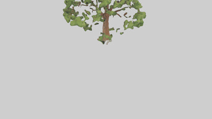 3D model Chestnut tree model VR / AR / low-poly