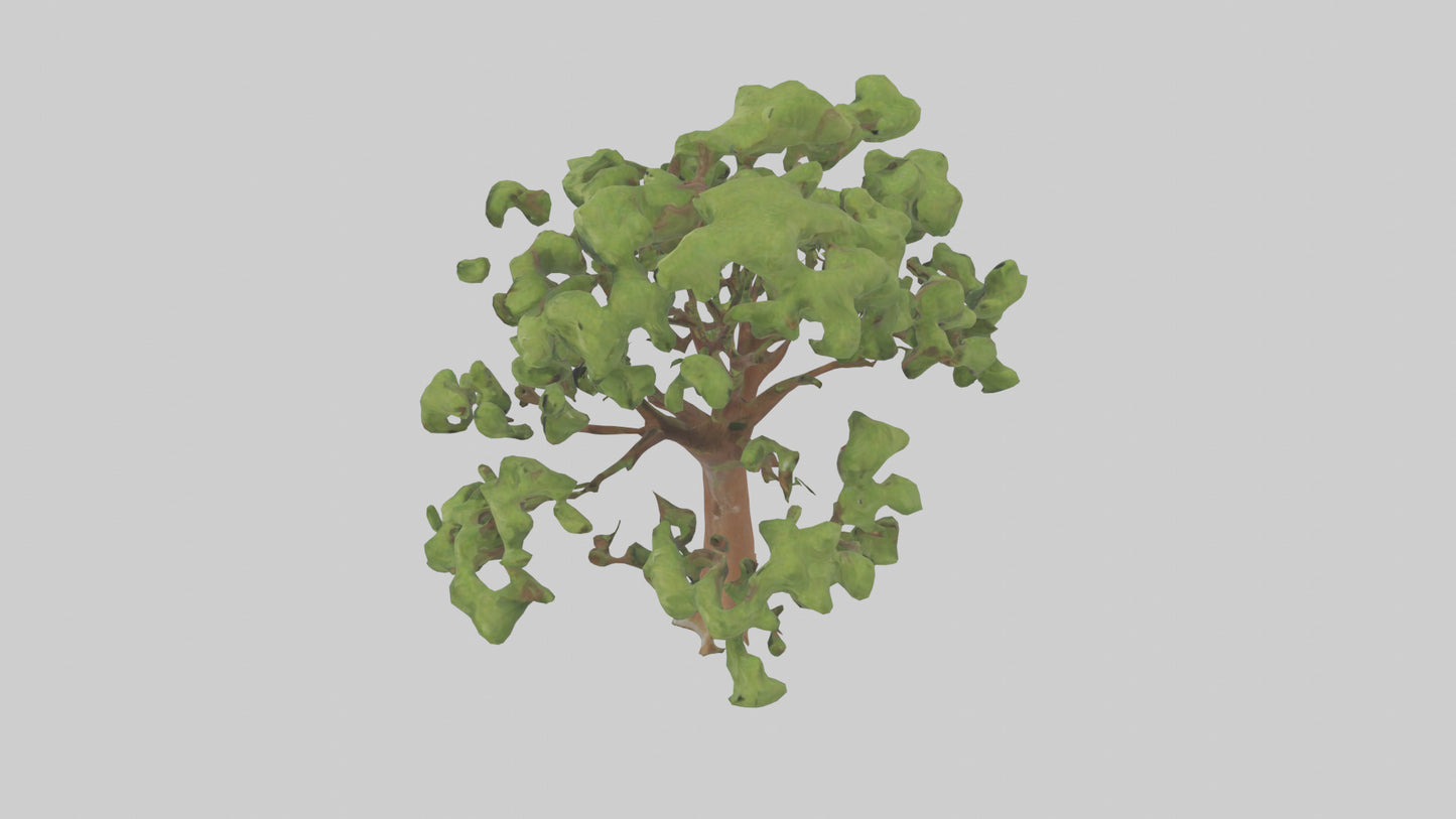 3D model Chestnut tree model VR / AR / low-poly
