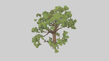 3D model Chestnut tree model VR / AR / low-poly