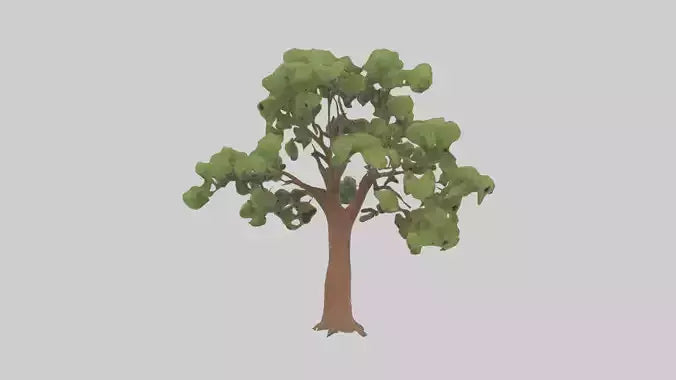 3D model Chestnut tree model VR / AR / low-poly