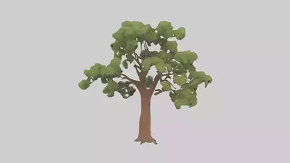 3D model Chestnut tree model VR / AR / low-poly