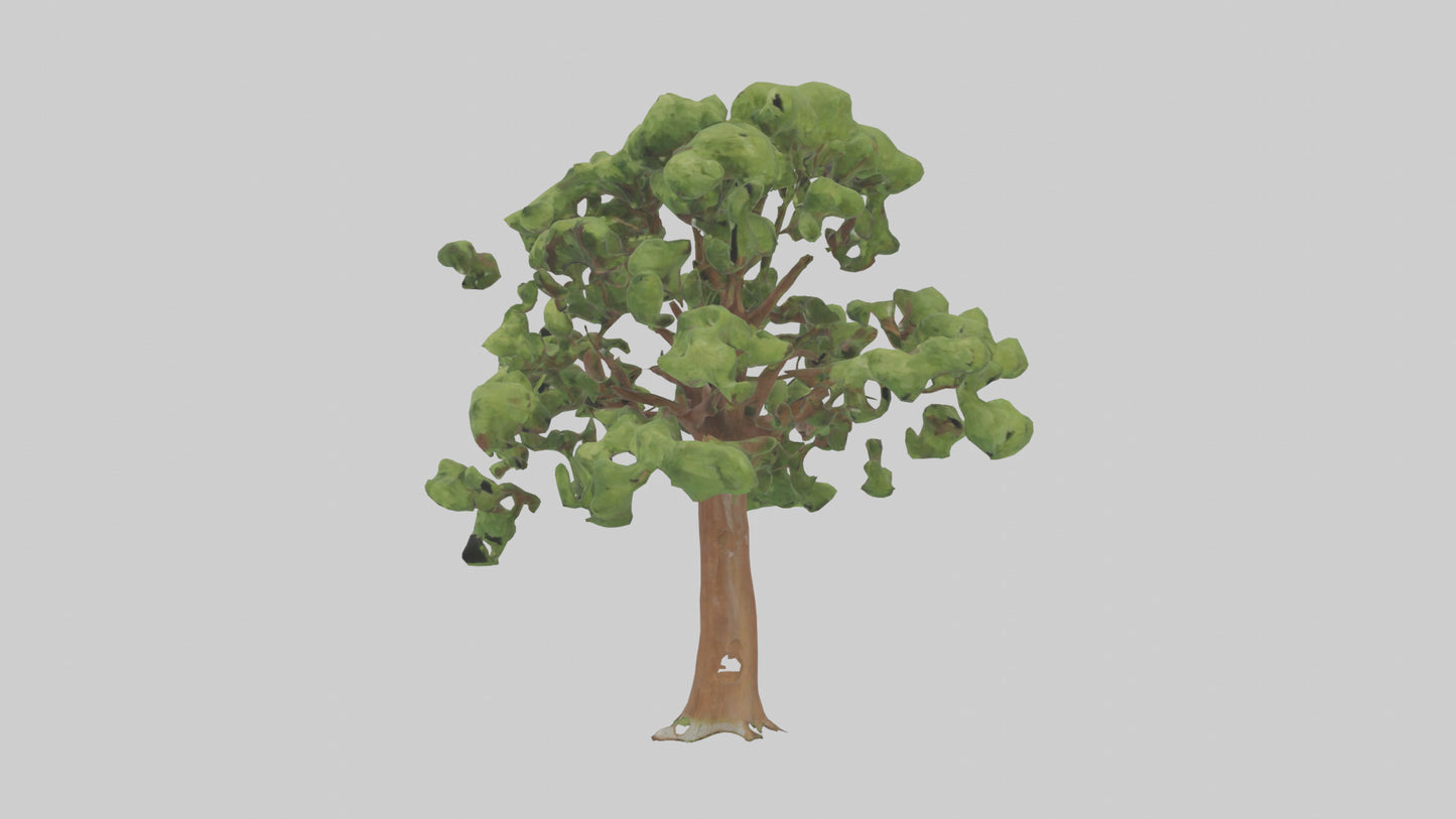 3D model Chestnut tree model VR / AR / low-poly