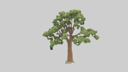 3D model Chestnut tree model VR / AR / low-poly