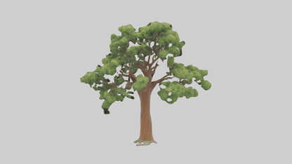 3D model Chestnut tree model VR / AR / low-poly