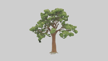 3D model Chestnut tree model VR / AR / low-poly