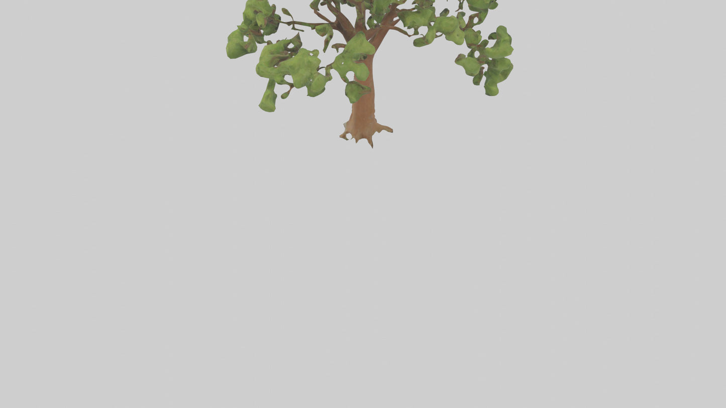 3D model Chestnut tree model VR / AR / low-poly