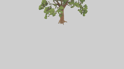 3D model Chestnut tree model VR / AR / low-poly