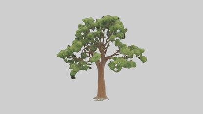 3D model Chestnut tree model VR / AR / low-poly