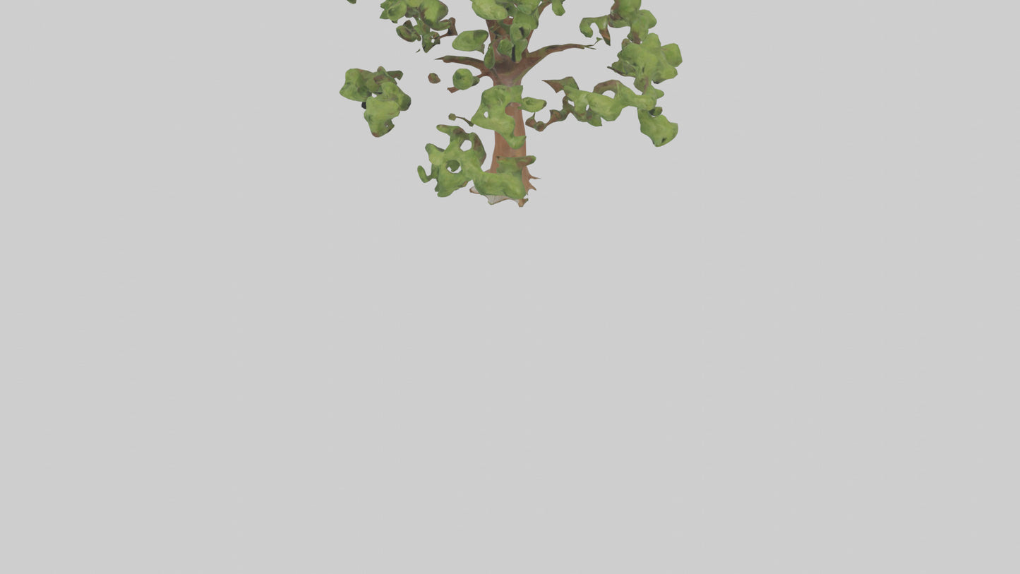 3D model Chestnut tree model VR / AR / low-poly