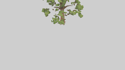 3D model Chestnut tree model VR / AR / low-poly